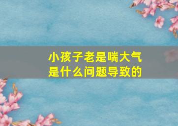 小孩子老是喘大气是什么问题导致的