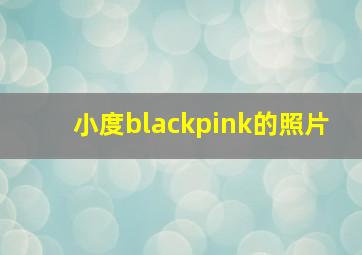 小度blackpink的照片