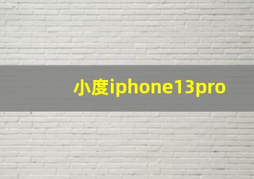 小度iphone13pro