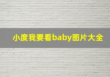 小度我要看baby图片大全