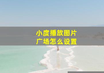 小度播放图片广场怎么设置