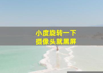 小度旋转一下摄像头就黑屏