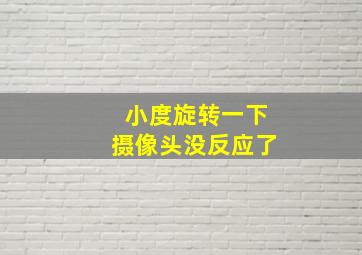 小度旋转一下摄像头没反应了