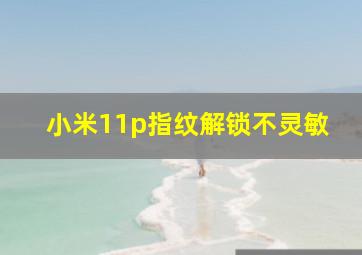 小米11p指纹解锁不灵敏