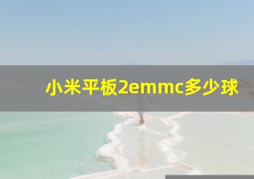 小米平板2emmc多少球