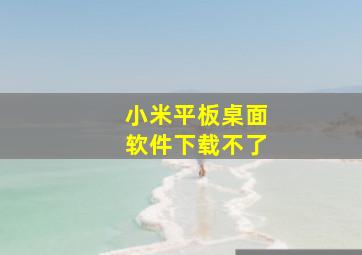 小米平板桌面软件下载不了