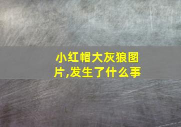 小红帽大灰狼图片,发生了什么事