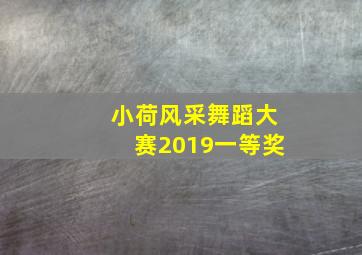 小荷风采舞蹈大赛2019一等奖