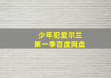 少年犯爱尔兰第一季百度网盘