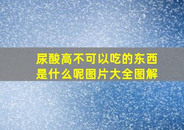 尿酸高不可以吃的东西是什么呢图片大全图解