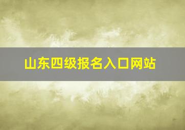 山东四级报名入口网站