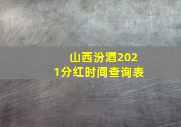 山西汾酒2021分红时间查询表