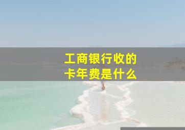 工商银行收的卡年费是什么