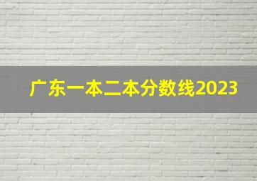 广东一本二本分数线2023