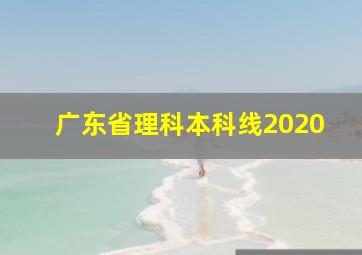 广东省理科本科线2020