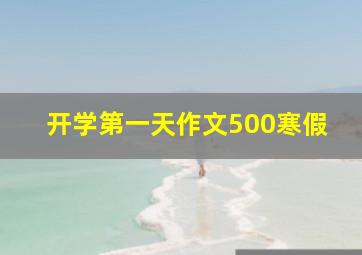 开学第一天作文500寒假