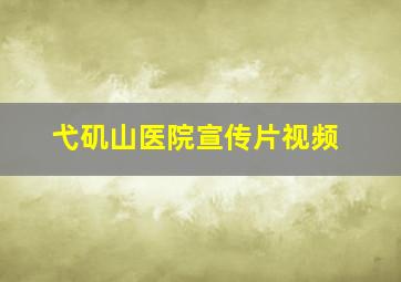 弋矶山医院宣传片视频