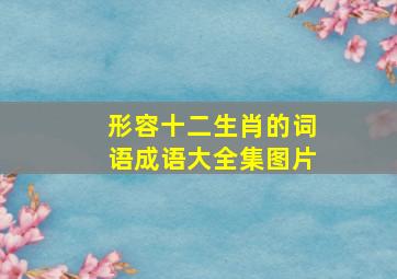 形容十二生肖的词语成语大全集图片