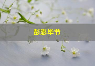 彭澎毕节