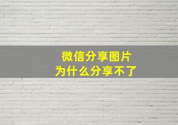 微信分享图片为什么分享不了