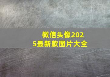 微信头像2025最新款图片大全