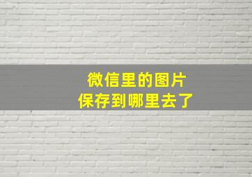 微信里的图片保存到哪里去了