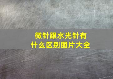 微针跟水光针有什么区别图片大全