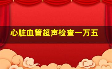 心脏血管超声检查一万五