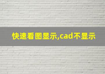 快速看图显示,cad不显示