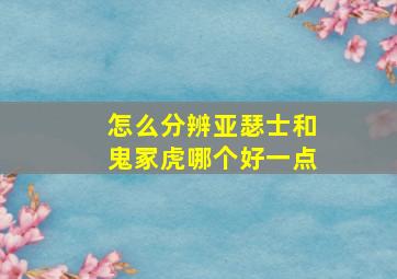 怎么分辨亚瑟士和鬼冢虎哪个好一点