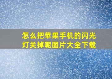 怎么把苹果手机的闪光灯关掉呢图片大全下载