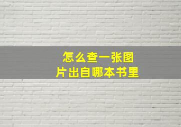 怎么查一张图片出自哪本书里