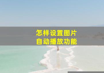 怎样设置图片自动播放功能