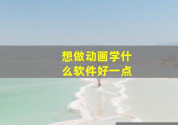 想做动画学什么软件好一点