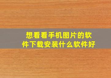 想看看手机图片的软件下载安装什么软件好