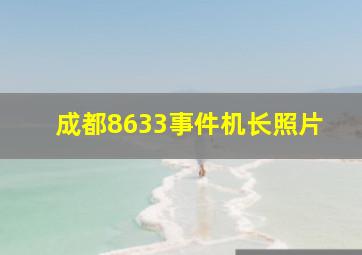 成都8633事件机长照片