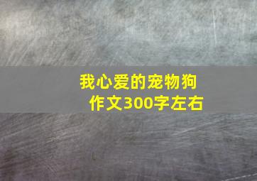 我心爱的宠物狗作文300字左右