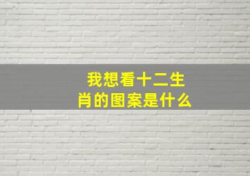 我想看十二生肖的图案是什么