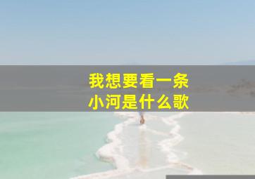 我想要看一条小河是什么歌