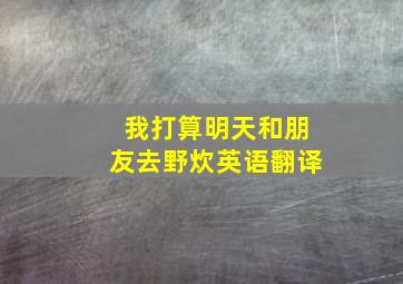 我打算明天和朋友去野炊英语翻译