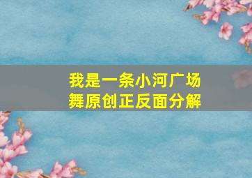 我是一条小河广场舞原创正反面分解