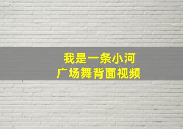 我是一条小河广场舞背面视频