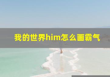 我的世界him怎么画霸气