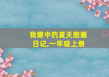 我眼中的夏天图画日记,一年级上册