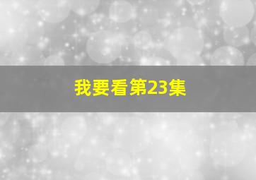 我要看第23集