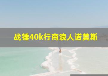 战锤40k行商浪人诺莫斯