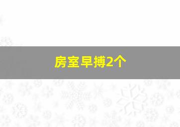 房室早搏2个