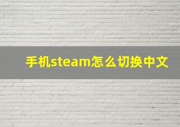 手机steam怎么切换中文