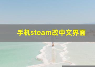 手机steam改中文界面