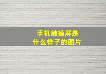 手机触摸屏是什么样子的图片